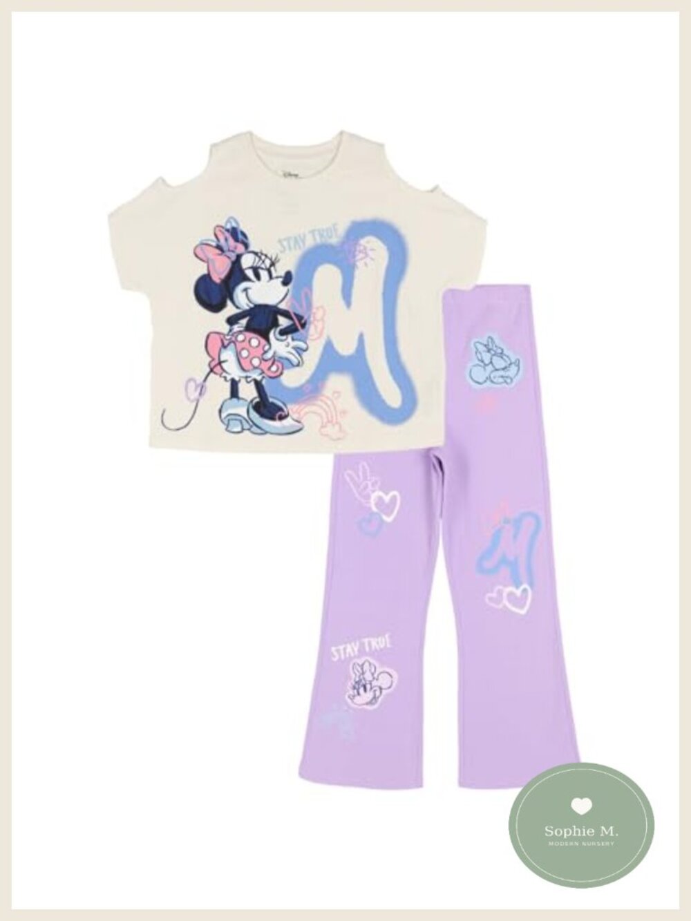 Minnie Mouse Graphic Tee and Leggings Set for Girls